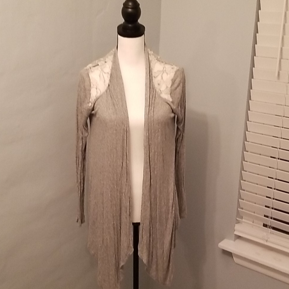 2 for $10 - Heather grey lightweight cardigan